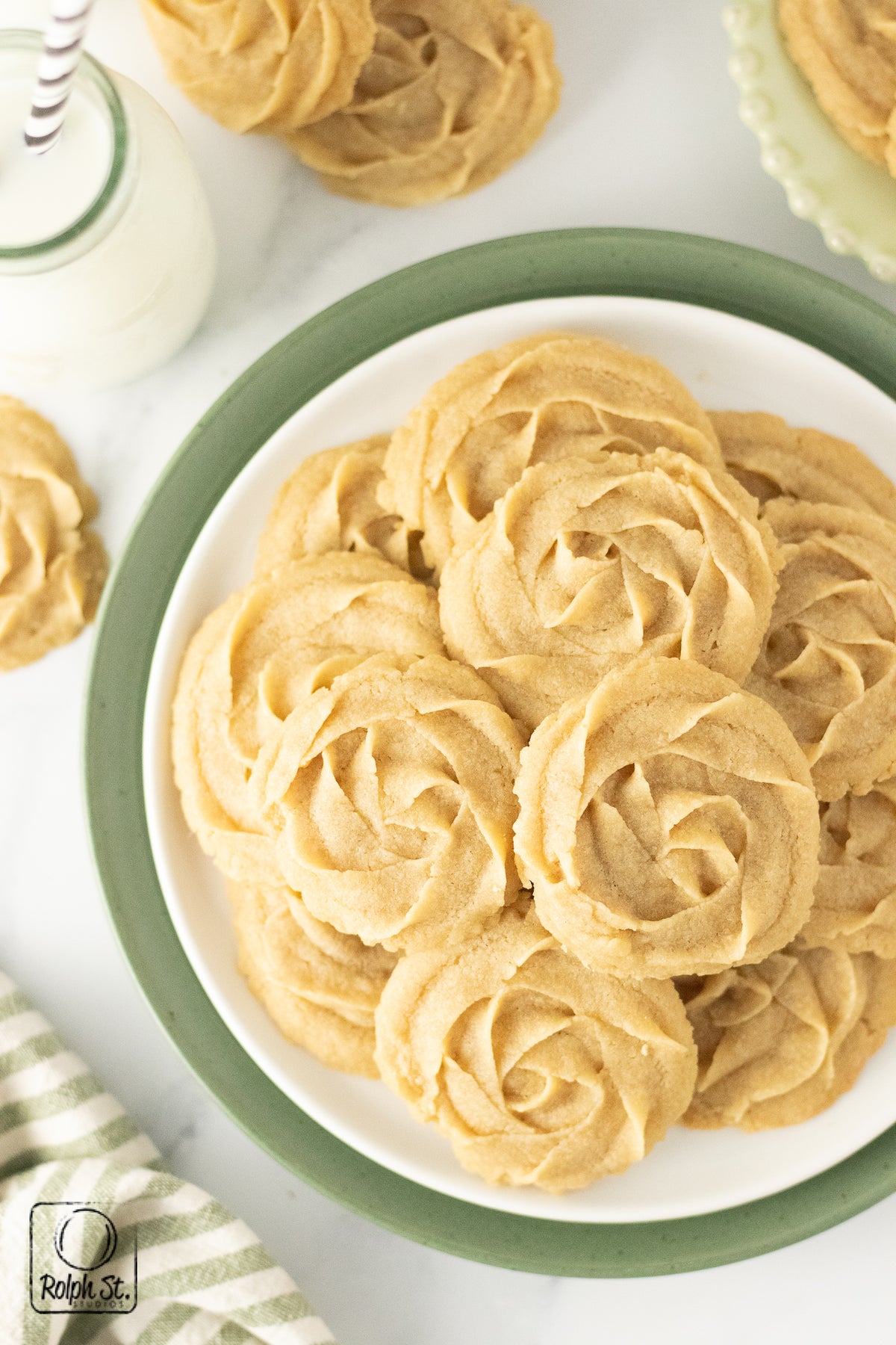 Recreation:  Shortbread Rosettes