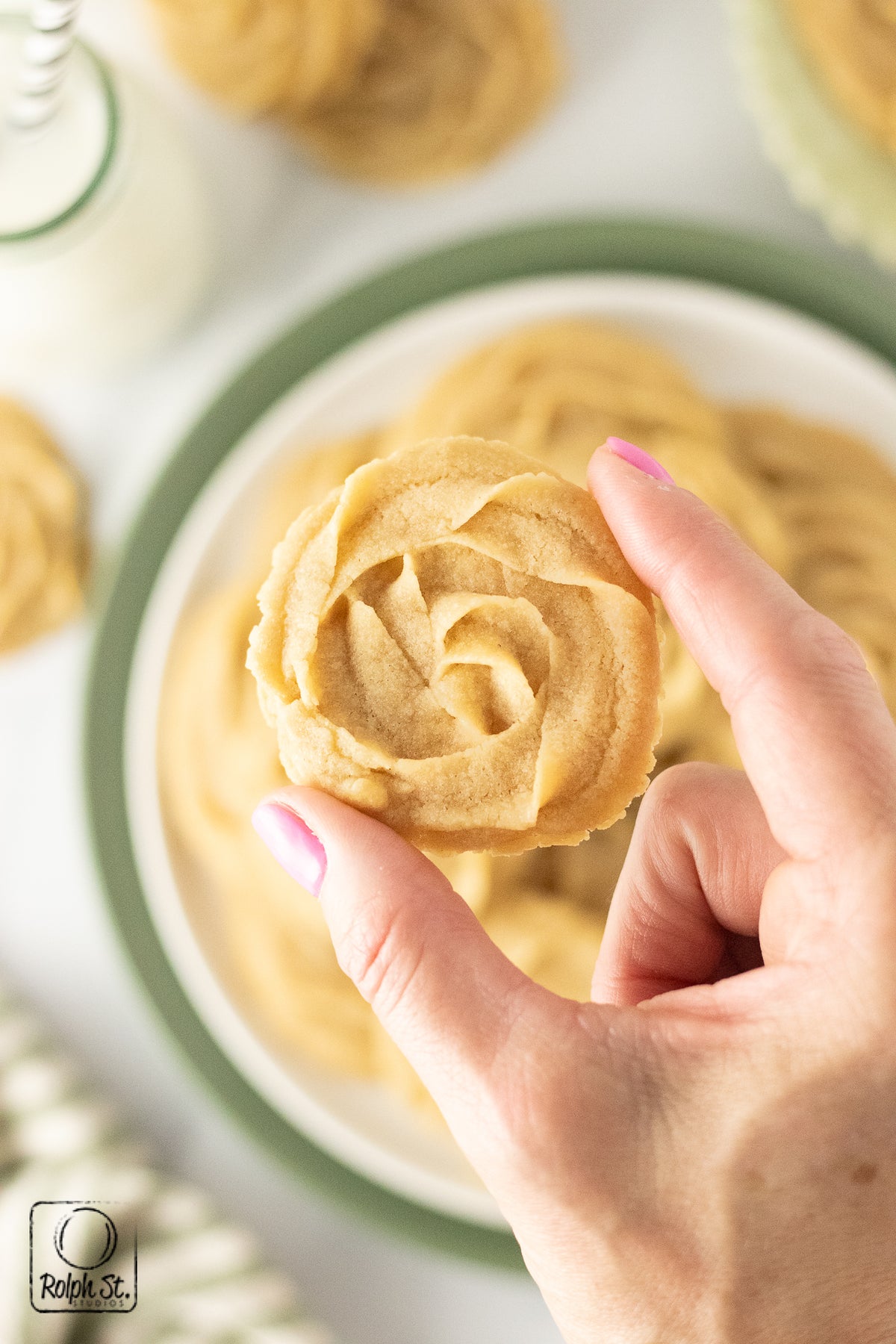 Recreation:  Shortbread Rosettes