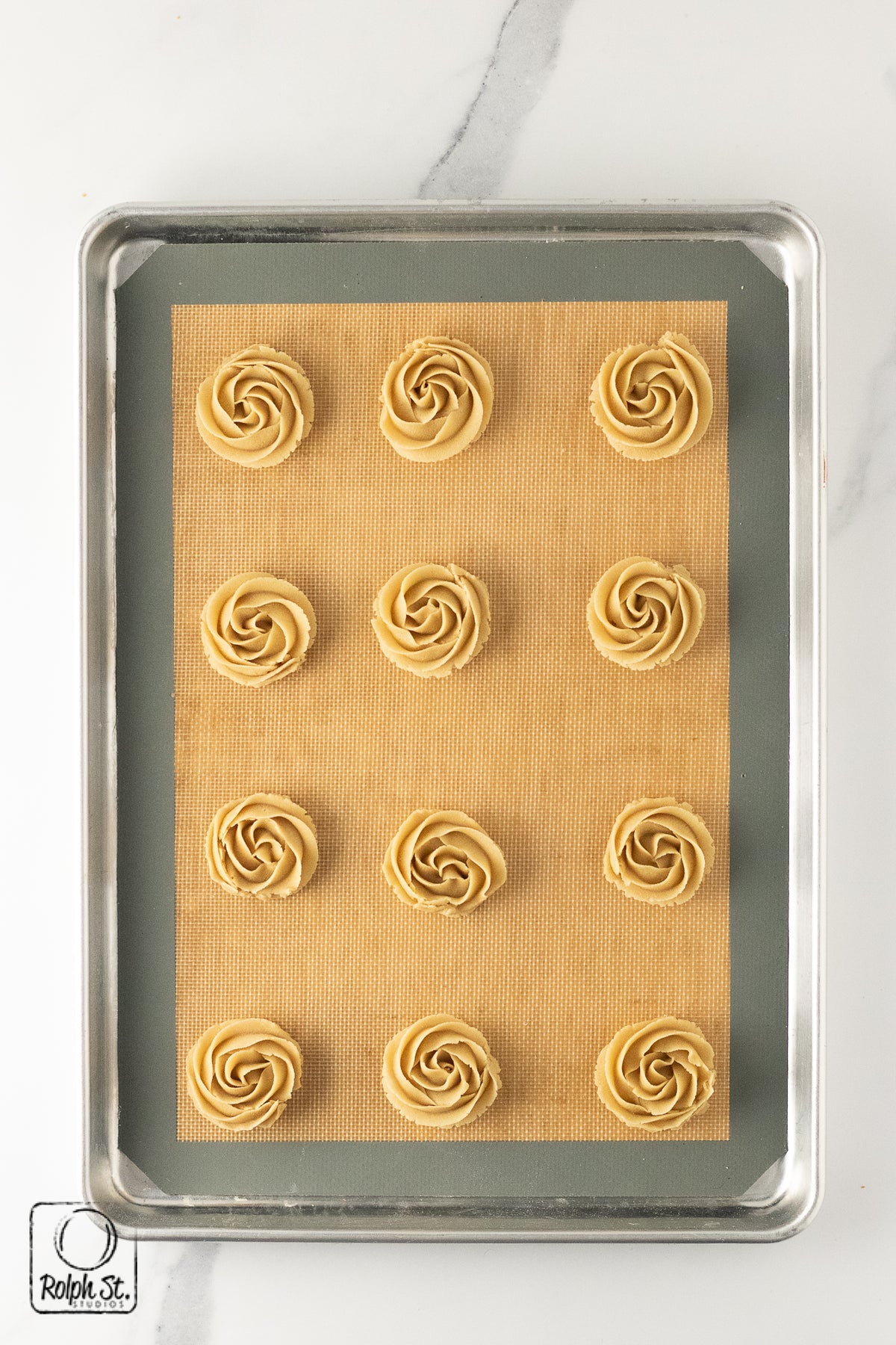 Recreation:  Shortbread Rosettes