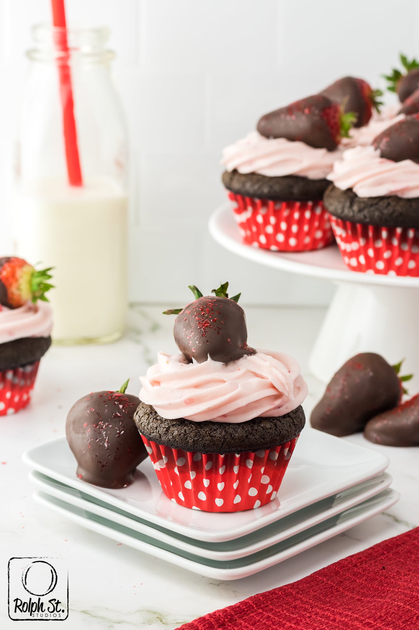 Strawberry Cupcake Plated